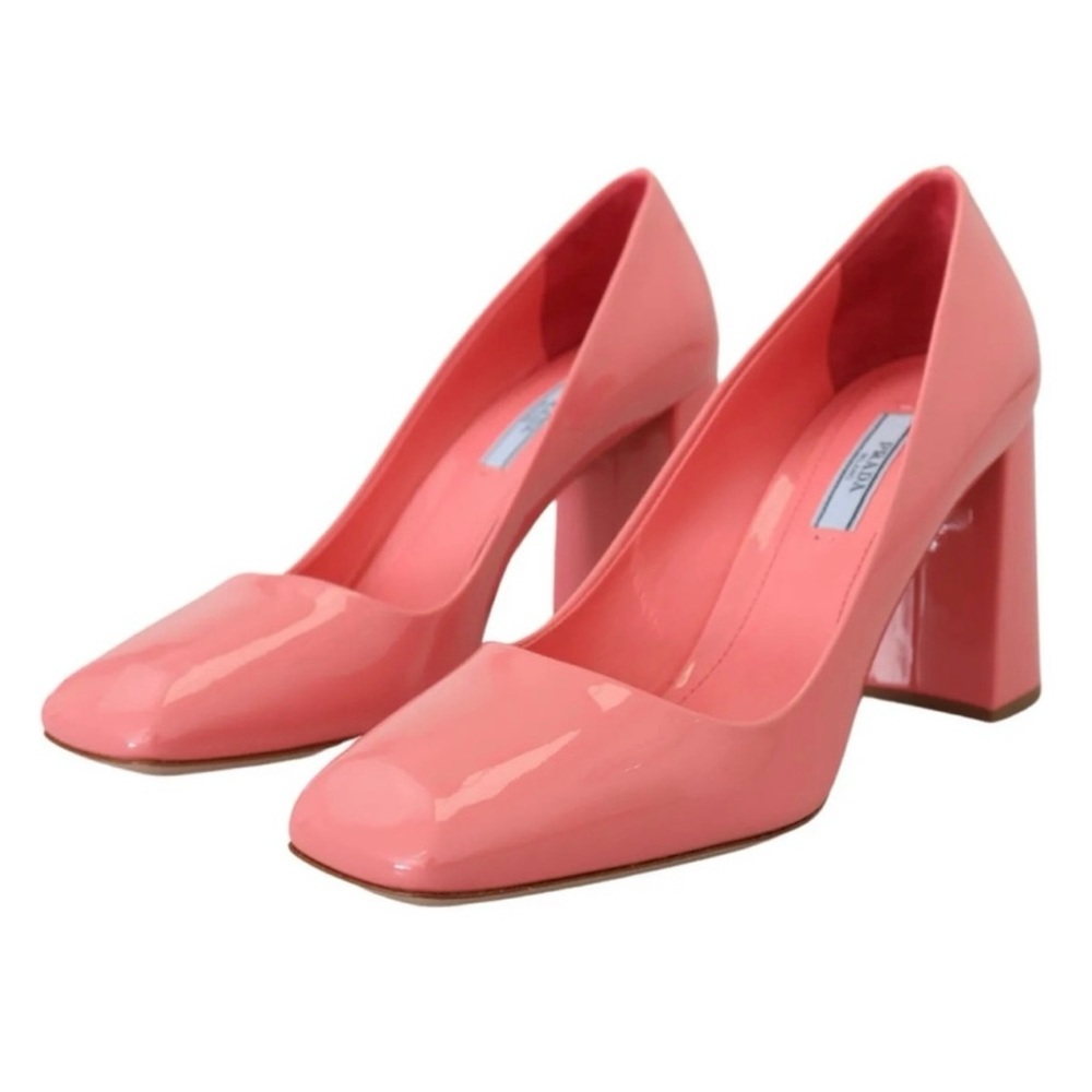 Prada pink Square Toe Clazature Donna Heels 40